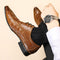 Zapatos de Vestir Hombre Patrón Cocodrilo Estilo Británico