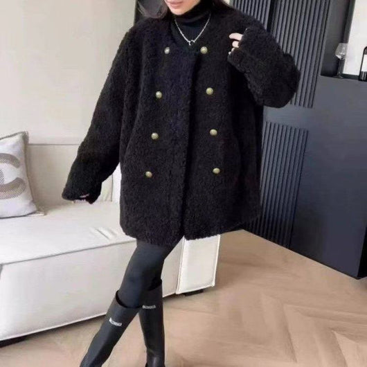 Chaqueta de Mujer con Ribete de Pelaje - Versátil y Elegante - Image 6