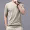 Camiseta Básica de Punto Cuello Redondo Manga Corta para Hombre