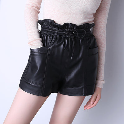Shorts de Cuero Oveja con Bolsillos de Cordón - Casual Premium - Image 22