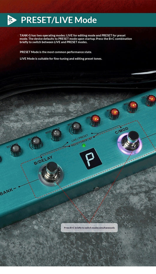 Procesador de Efectos Multiefectos para Guitarra Eléctrica - Image 13