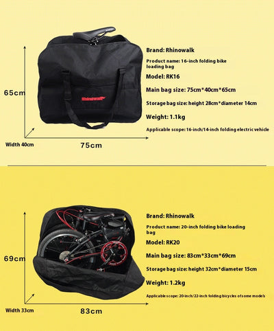 Bicicleta Plegable con Bolsa de Transporte para Equipaje - Image 10