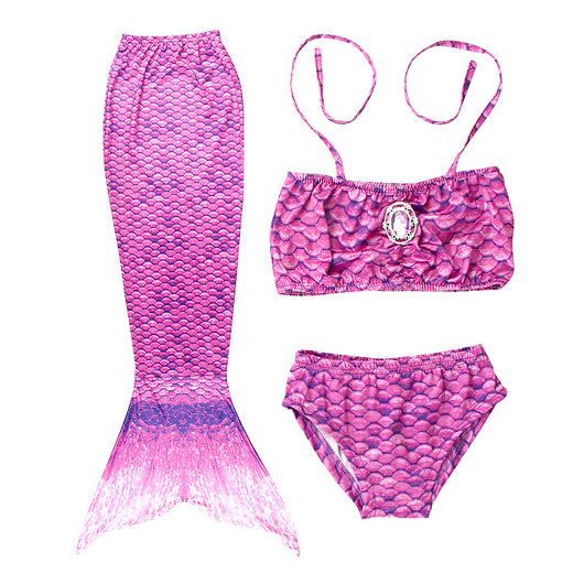 Conjunto de Bikini Cola de Sirena para Niñas - Mayoreo - Image 7