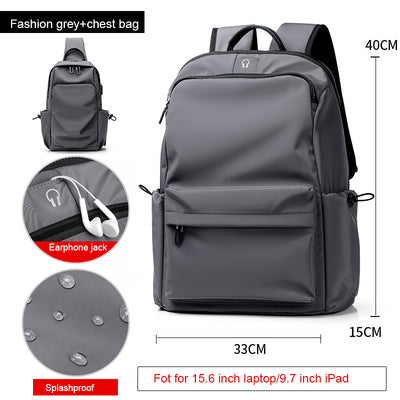 Mochila de Viaje Moderna para Estudiantes - Bolsa Escolar con Compartimento para Laptop - Image 9