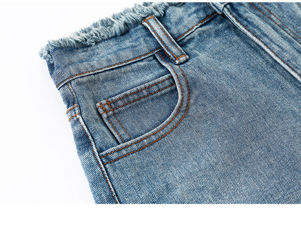 Shorts de Mezclilla Cintura Alta Holgados para Verano