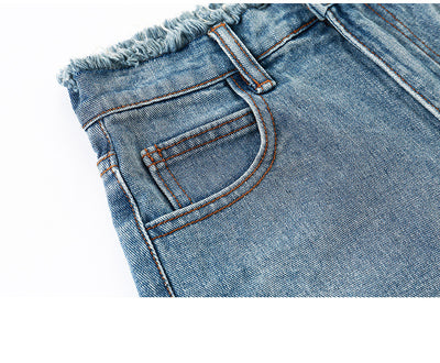 Shorts de Mezclilla Cintura Alta Holgados para Verano - Image 2