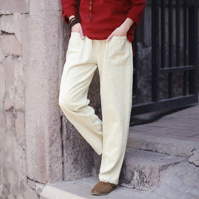 Pantalones Casuales Retro Literary - Image 19
