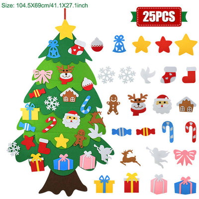 Árbol de Navidad Puzzle Colgante Hecho a Mano para Niños - Image 6
