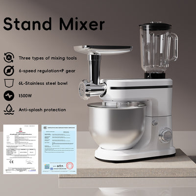 Batidora Amasadora Multifunción 6L - Máquina de Cocina Profesional