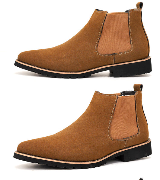 Botas Casuales de Cuero Ante Gamuza Talla Grande - Estilo Versátil y Moderno - Image 18