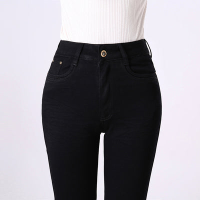 Pantalones Rectos Talla Grande Cintura Alta con Elastano para Mujer - Image 16