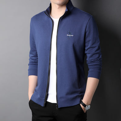 Chaqueta Casual de Algodón con Cierre y Bordados para Hombre - Image 20