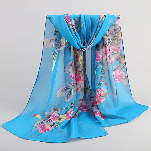 Pañuelo Largo Magpie Primula Lady en Chifón Elegante - Image 11