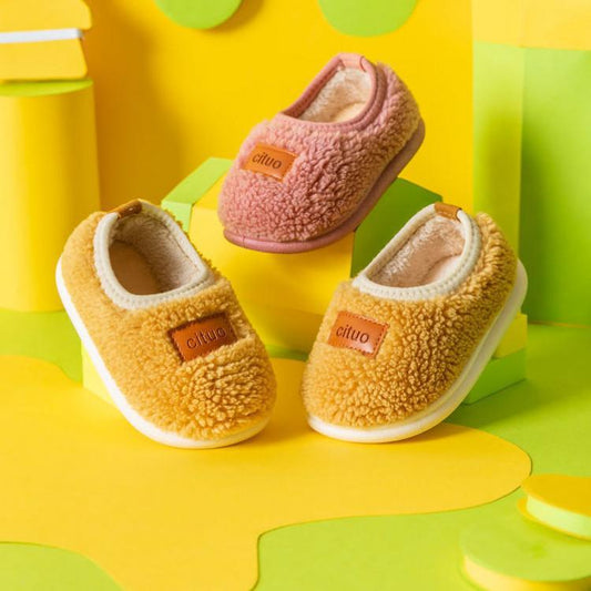 Zapatos de Algodón para Bebés y Niños Pequeños con Suela Antideslizante y Forro Cálido