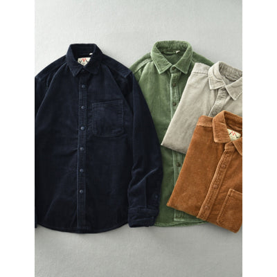 Camisa Casual de Pana Suelta Retro para Hombre - Image 5