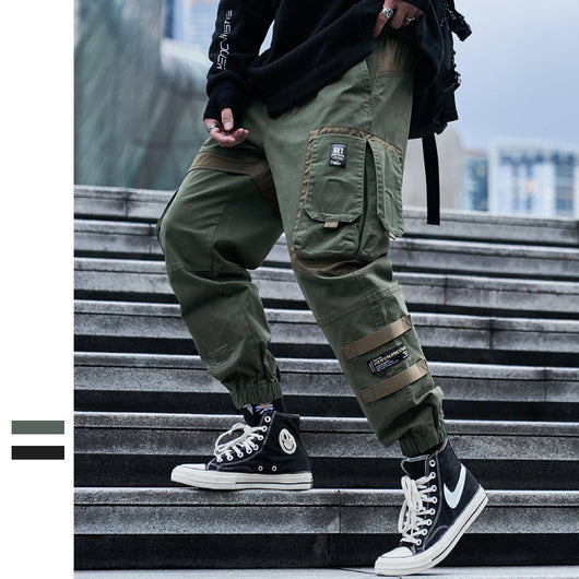 Pantalones Casuales Urbanos con Múltiples Bolsillos para Hombre - Image 8