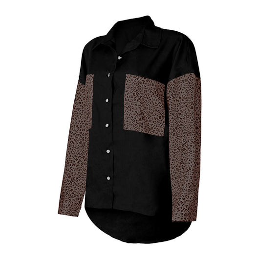 Cardigan de Solapa con Estampado Leopardo y Bolsillos - Image 17