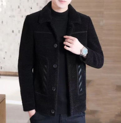 Abrigo de Lana Corto para Hombre - Chaqueta Acolchada Otoño Invierno - Image 7