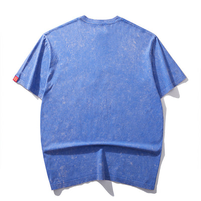 Playera Cuello Redondo Manga Corta con Bordado de Mariposa para Hombre - Image 3