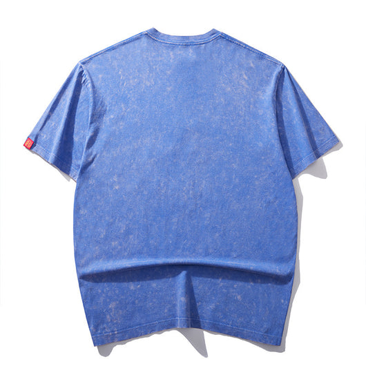 Playera Cuello Redondo Manga Corta con Bordado de Mariposa para Hombre - Image 3