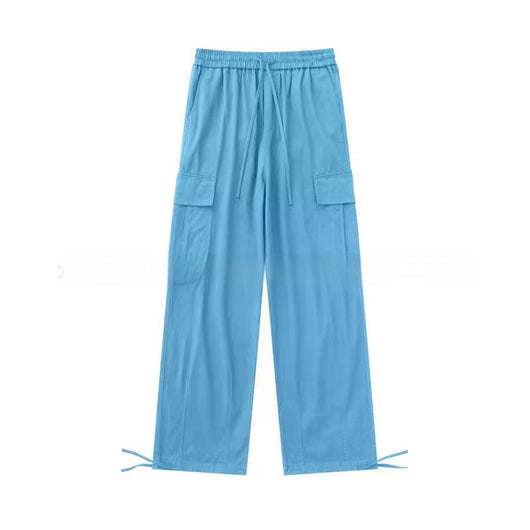 Pantalón Cargo Holgado de Pierna Recta con Múltiples Bolsillos y Cintura Ajustable - Image 15