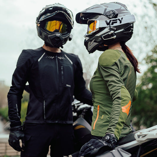 Equipo Protector Antiimpacto para Motociclismo - Ropa Transpirable Unisex Verano