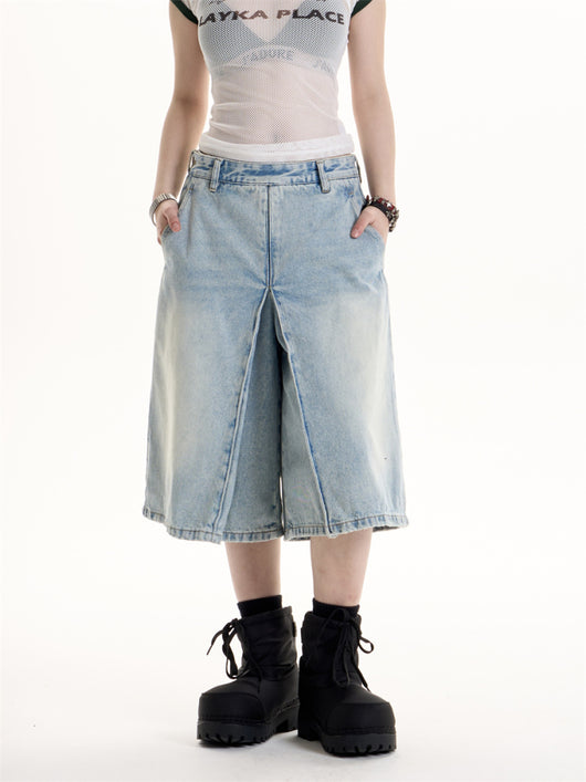 Jeans Cropped Lavados Estilo Hot Girl Retro Americano - Image 11