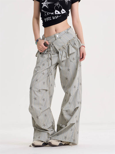 Pantalones Retro Anchos Estilo Americano para Mujer - Cleanfit - Image 9