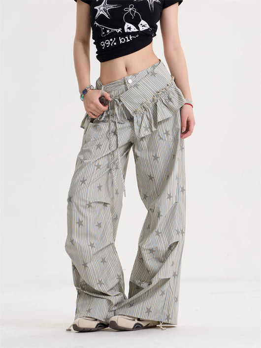 Pantalones Retro Anchos Estilo Americano para Mujer - Cleanfit - Image 9