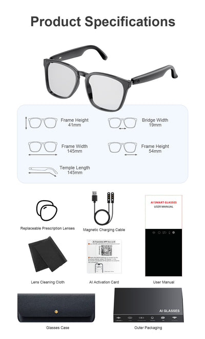Gafas Inteligentes de Traducción con Fotocromía y Bluetooth - Image 18