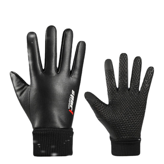 Guantes de Cuero para Hombre, Impermeables, Antideslizantes y para Pantalla Táctil - Image 9