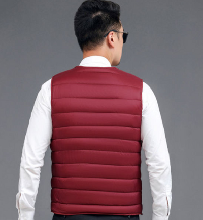 Chaleco Acolchado de Algodón Pluma para Hombre Talla Grande - Calidez Extrema - Image 9