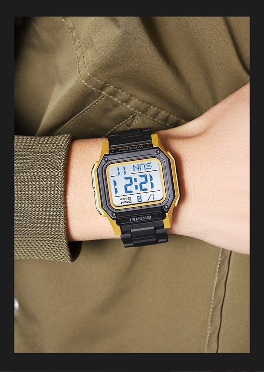 Reloj Electrónico Multifuncional de Resina para Hombre - Image 22