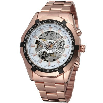 Reloj Automático de Lujo para Hombre en Oro - Elegancia Mecánica Casual - Image 6