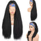 Bandana Peluca Cubrecabeza Cabello Largo Efecto Seda de Maíz