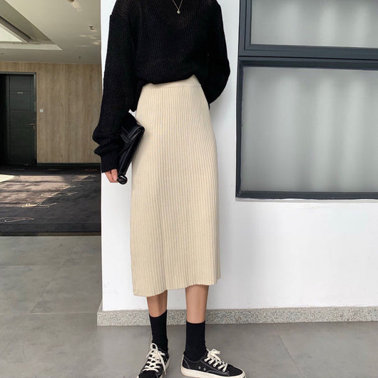 Falda Tejida Acolchada Midi para Mujer - Image 7