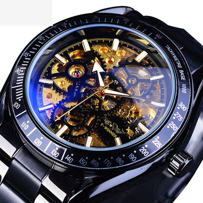 Reloj Mecánico Esqueleto de Acero para Hombre - Diseño Casual y Elegante - Image 7