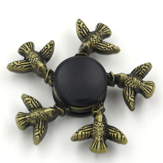 Spinner Giratorio Rey Pollo Bronce - Juguete Interactivo de Dedos - Image 21