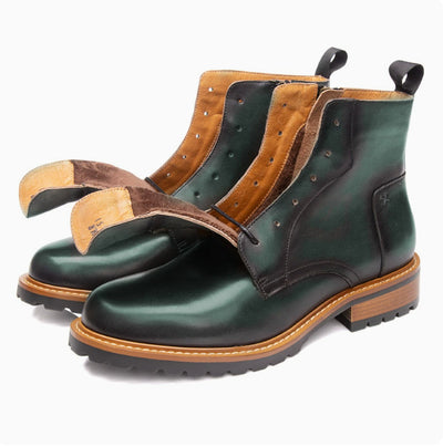 Botas Martin de Cuero Altas Estilo Británico para Otoño e Invierno - Image 10