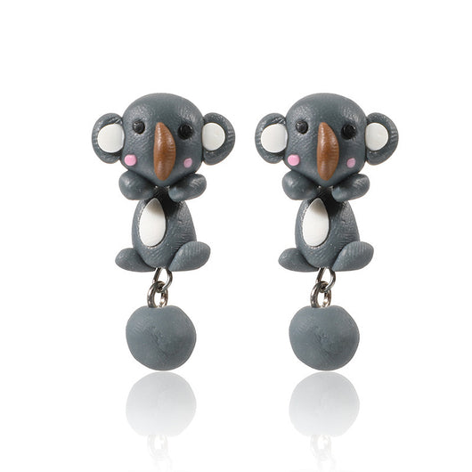 Aretes de Arcilla Suave con Diseños de Animales en 3D - Image 7