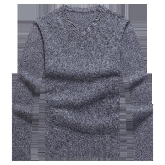 Cardigan V-Neck de Hombre en Color Sólido - Image 7