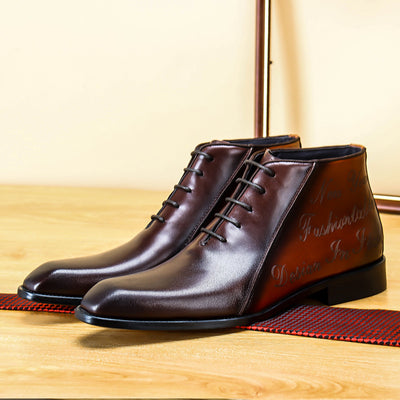 Botas Martin Bicolor Ejecutivas de Cuero Genuino para Hombre - Image 4