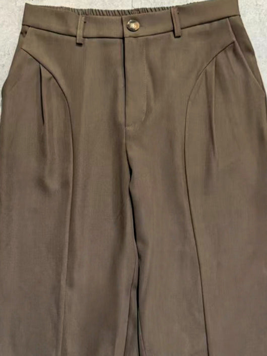 Pantalones Machete de Cintura Alta y Pierna Ancha para Hombre - Image 16