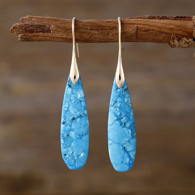 Aretes de Piedra Natural Lujo Ligero - Gotas de Agua Elegantes - Image 8