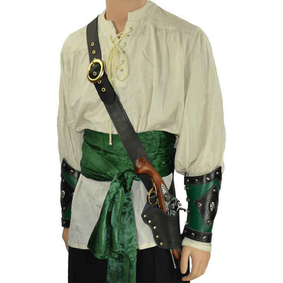 Bolso Mensajero Medieval con Hebilla Guerrero Europeo en Cuero PU