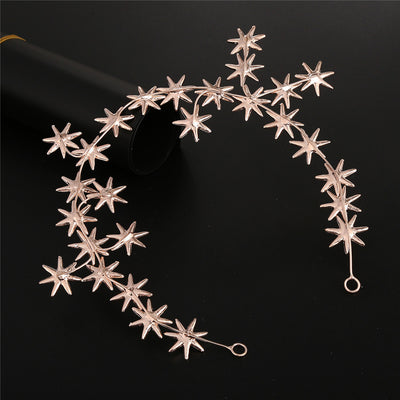 Diadema Nupcial Lujo con Cristales Brillantes Siete Estrellas - Image 10
