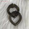 Gold Leaf Heart Photo Frame, Black Clear