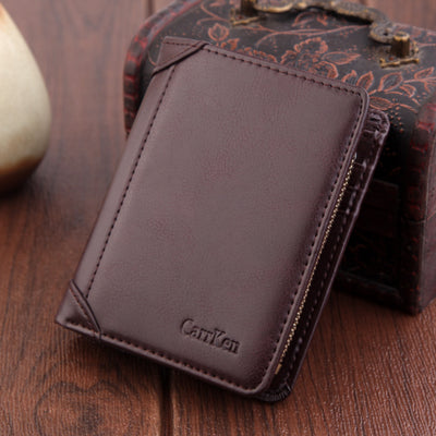 Cartera Corta Hombre Retro Mate Portacédulas - Image 4