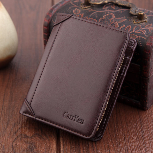 Cartera Corta Hombre Retro Mate Portacédulas - Image 4