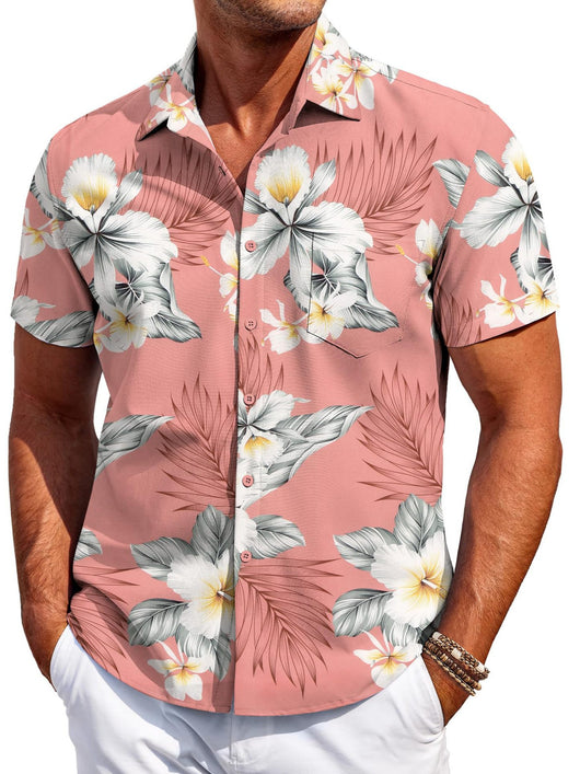 Camisa Hawaiana Versátil de Manga Corta para Hombre - Image 9